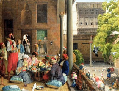 Middagsmåltidet, Kairo, 1875 av John Frederick Lewis