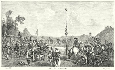 Festival of the Popinjay (gravering) av John Frederick Tayler