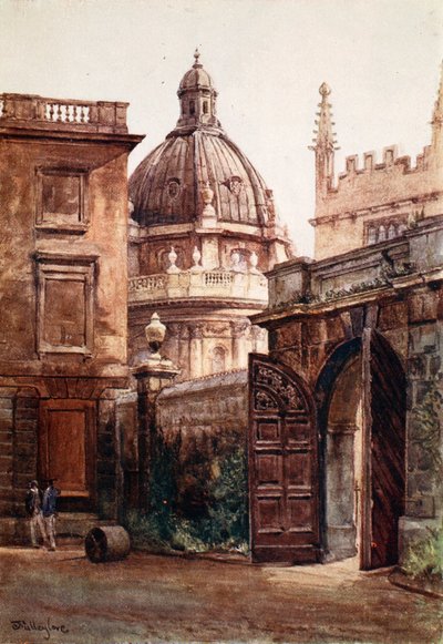 Entrance Gateway of Hertford College og Radcliffe Library, 1903 av John Fulleylove