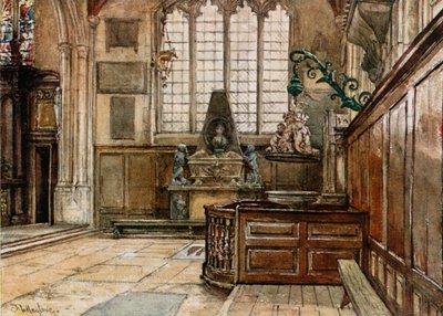 Interiør av Allhallows, Barking-by-the-Tower av John Fulleylove