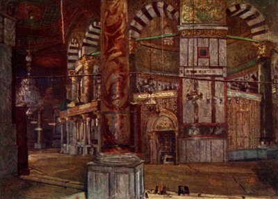 Interiør av Klippedomen fra sørøst, 1902. av John Fulleylove
