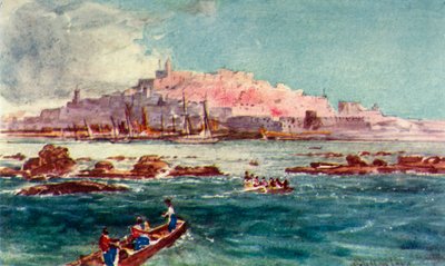 Joppa fra havet, 1902. av John Fulleylove