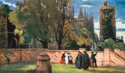 New College (fargelitografi) av John Fulleylove