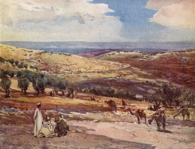 På veien fra Jerusalem til Betania av John Fulleylove