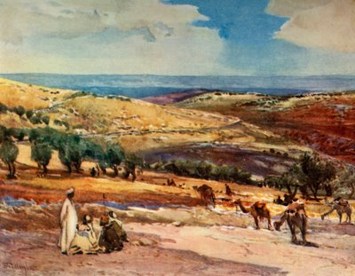 På veien fra Jerusalem til Betania, 1902. av John Fulleylove