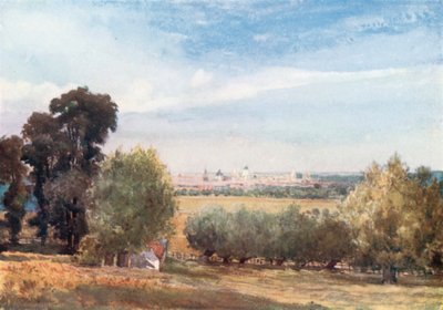 Oxford, fra South Hinksey (fargelitografi) av John Fulleylove