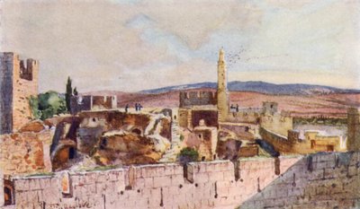 Del av citadellet i Jerusalem av John Fulleylove