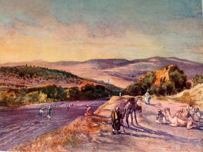 Stedet for den gamle byen Samaria, 1902. av John Fulleylove