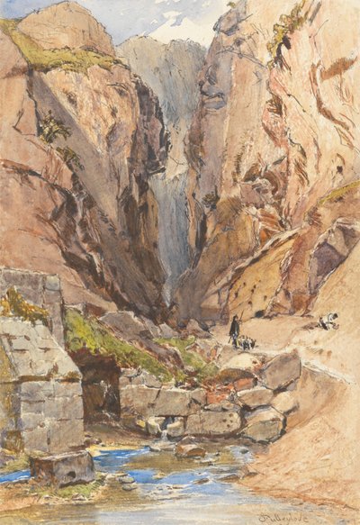 Den Castalian Spring, Delphi av John Fulleylove
