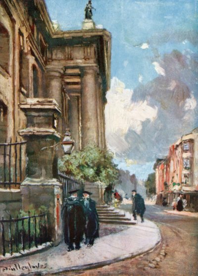 Clarendon-bygningen, Broad Street (fargelitografi) av John Fulleylove