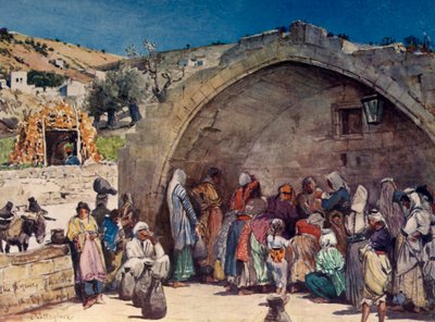 The Fountain of the Virgin i Nasaret, 1902. av John Fulleylove