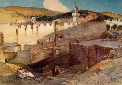 Moskeen i Hebron over Machpelah-hulen, 1902. av John Fulleylove