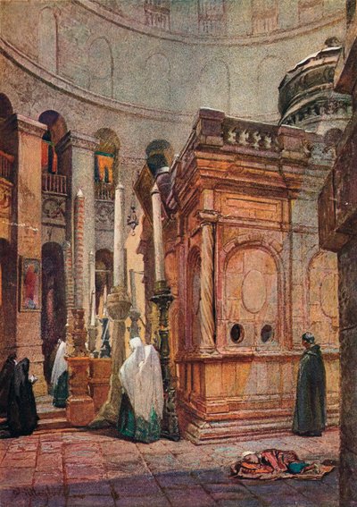 Rotunden og kapellet til Den hellige grav, 1902, 1906. av John Fulleylove