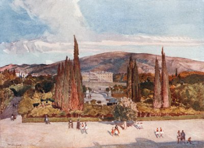 Torget foran Kongens palass i Athen av John Fulleylove