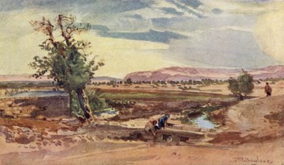 Strømmen som renner fra Elisjas kilde av John Fulleylove