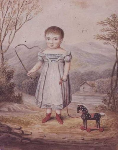 Jente med en lekehest av John Gadsby Chapman