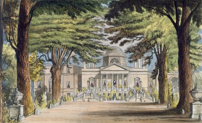 Hovedfronten til Chiswick House, fra R. Ackermanns (1764-1834) 