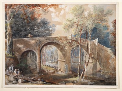 Woodcutters ved Fingle Bridge, Dartmoor av John Gendall