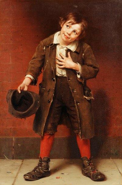 Tiggergutt, ca. 1885-1887 av John George Brown