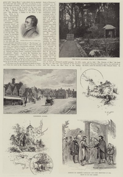 Alfred, Baron Tennyson, poetprisvinner av John Gilbert