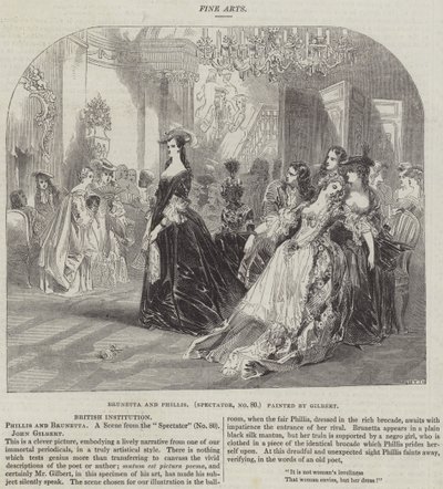 Brunetta og Phillis, tilskuer, nr. 80 av John Gilbert