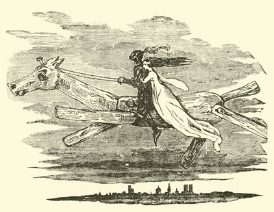 Don Quijote på den fortryllede hesten av John Gilbert