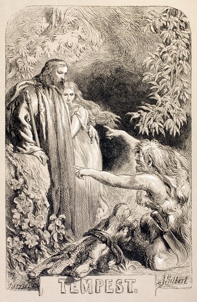 Illustrasjon for The Tempest, fra 