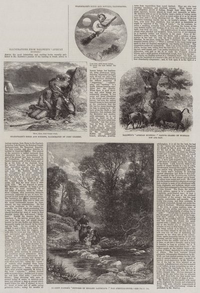 Illustrasjoner fra Baldwins afrikanske jakt av John Gilbert