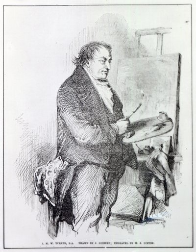 Joseph Mallord William Turner, gravert av W.J. Linton, ca. 1837 (gravering) av John Gilbert