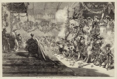 Kong Henry VIII holder jul i Greenwich av John Gilbert