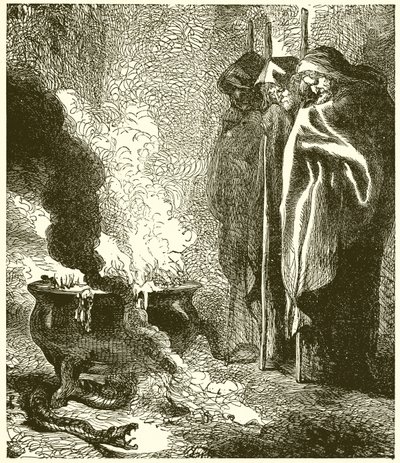 Macbeth: De tre heksene av John Gilbert