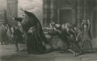 Shylock etter rettssaken, handelsmann i Venezia av John Gilbert