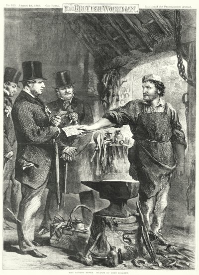 Den ærlige velgeren (gravering) av John Gilbert