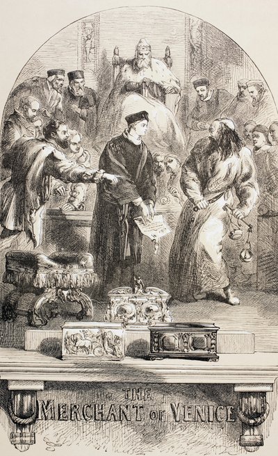 Kjøpmannen i Venezia, 1890 av John Gilbert