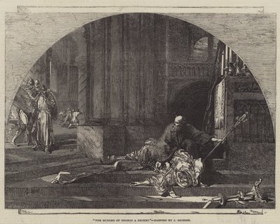 Mordet på Thomas A Becket av John Gilbert