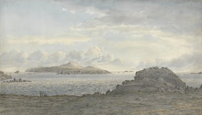 St. Davids Head, Pembrokeshire, ca. 1805 (wc på papir) av John Glover