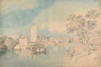 Themsen ved Isleworth av John Glover