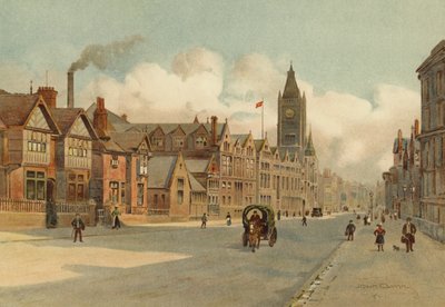Liverpool University (farge litho) av John Glynn