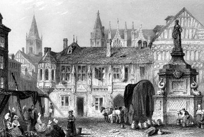 Palace of the Duke of Bedford, Rouen, Frankrike, 1800-tallet. av John Godfrey