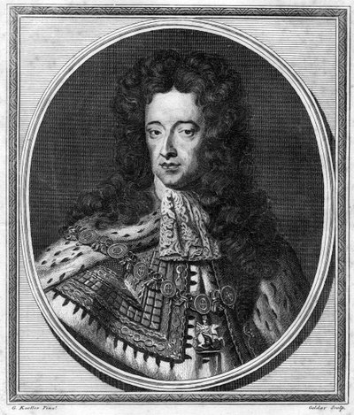 William III, konge av England, Skottland og Irland, 1784. av John Goldar