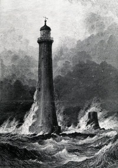The Proposed New Eddystone Lighthouse, illustrasjon fra 