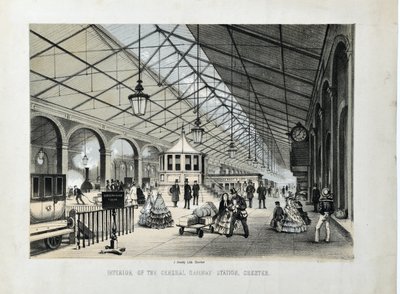 Interiøret til General Railway Station, Chester av John Gresty