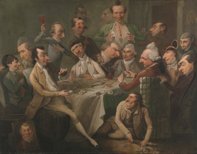 En karikaturgruppe av John Hamilton Mortimer