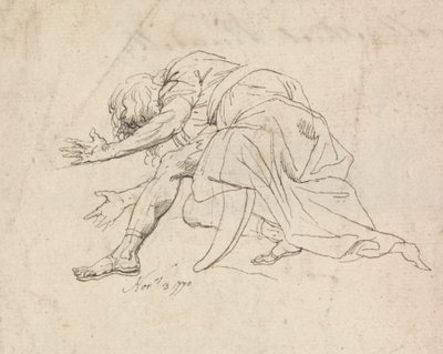 En mann på kne av John Hamilton Mortimer