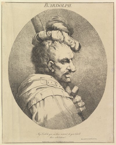 Bardolph tolv karakterer fra Shakespeare, 20. mai 1775. av John Hamilton Mortimer