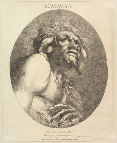 Caliban tolv karakterer fra Shakespeare, 20. mai 1775. av John Hamilton Mortimer