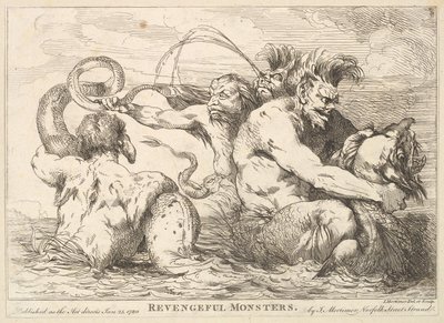 Revengeful Monsters, 25. januar 1780. av John Hamilton Mortimer