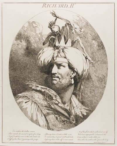 Richard II, fra Twelve Characters fra Shakespeare av John Hamilton Mortimer