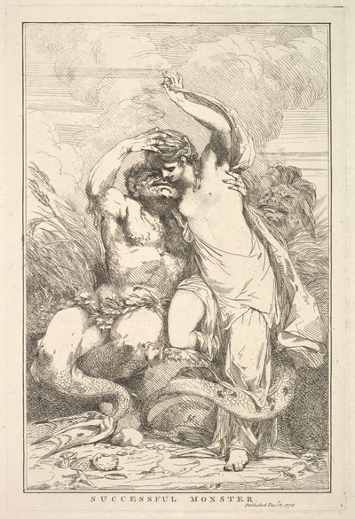 Vellykket monster fra femten etsninger dedikert til Sir Joshua Reynolds, 8. desember 1778. av John Hamilton Mortimer