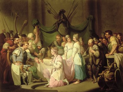 Møtet mellom Vortigern og Rowena av John Hamilton Mortimer